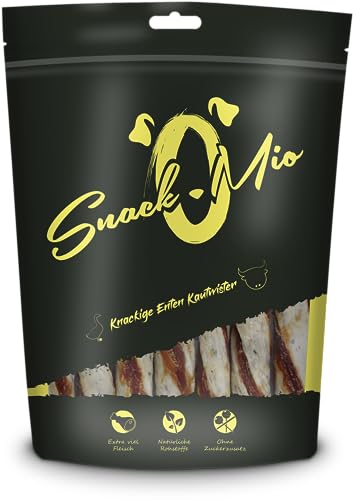 SnackOMio - Premium Kausnack für Hunde - Knackige Enten Kautwister, 200g, 1er Pack (1 x 0,2kg) von SNACKOMIO