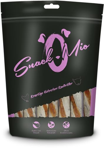 SnackOMio - Premium Kausnack für Hunde - Knackige Hühnchen Kautwister, 200g, 1er Pack (1 x 0,2kg) von SNACKOMIO