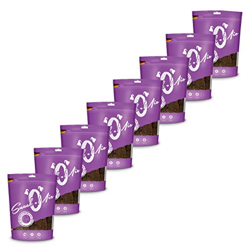 SnackOMio zarte Fleischstreifen vom Pferd 8x125g, 1er Pack (1 x 1 kilograms) von SNACKOMIO