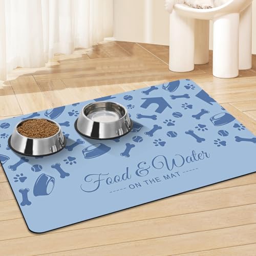 Futtermatte für Haustiere, saugfähige Hundefuttermatte für Böden, wasserdicht, für Hunde und Katzen, Platzdeckchen für Futter- und Wassernäpfe – keine Flecken, kein Verrutschen, schnell trocknende Futtermatte für Haustiere, saugfähige Hundefuttermatte für Böden, wasserdicht, für Hunde und Katzen, Platzdeckchen für Futter- und Wassernäpfe – keine Flecken, kein Verrutschen, schnell trocknende von SNGKMSYG