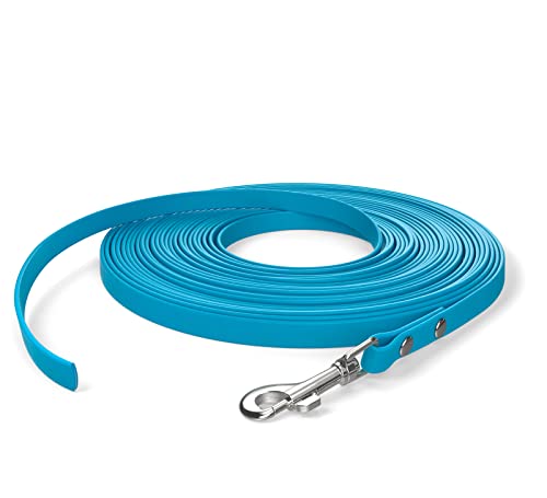 10m Schleppleine, Hundeleine, 1 Karabiner, Cyan-Blau, extra schmal, schmutz- und wasserabweisend 10m Schleppleine, Hundeleine, 1 Karabiner, Cyan-Blau, extra schmal, schmutz- und wasserabweisend von SNOOT