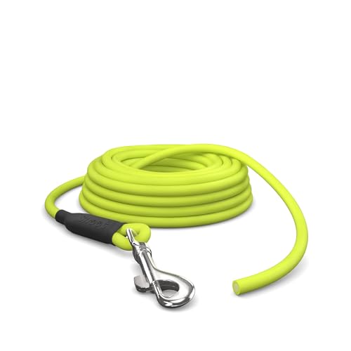 15m Schleppleine Hunde, Wasserfeste Hundeleine Rundleine ohne Schlaufe, Sichere Freilauf-Trainingsleine Neon-Gelb, bis 35kg 15m Schleppleine Hunde, Wasserfeste Hundeleine Rundleine ohne Schlaufe, Sichere Freilauf-Trainingsleine Neon-Gelb, bis 35kg von SNOOT
