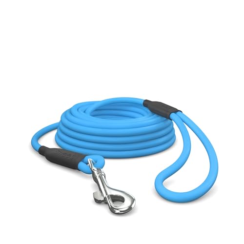 5m Schleppleine Hunde, Wasserfeste Hundeleine Rundleine mit Handschlaufe, Robuste Freilauf-Trainingsleine Cyan-Blau, bis 35kg 5m Schleppleine Hunde, Wasserfeste Hundeleine Rundleine mit Handschlaufe, Robuste Freilauf-Trainingsleine Cyan-Blau, bis 35kg von SNOOT