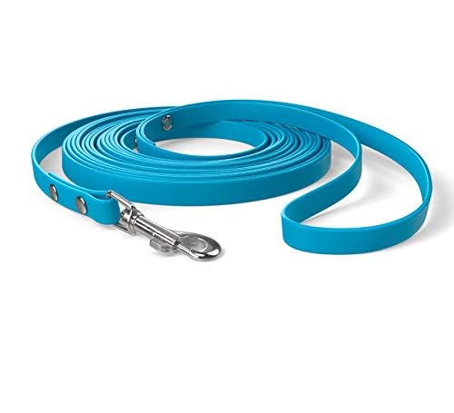5m Schleppleine, Hundeleine, Handschlaufe, Cyan-Blau, extra schmal, schmutz- und wasserabweisend 5m Schleppleine, Hundeleine, Handschlaufe, Cyan-Blau, extra schmal, schmutz- und wasserabweisend von SNOOT