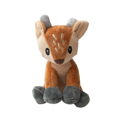 SNUG AROOZ Dixie The Deer Hundespielzeug mit Reparaturflicken - weich & quietschend - aus recycelten Materialien - Spielspaß mit Knistergeräuschen für Hunde von SNUG AROOZ