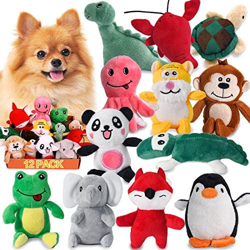 Legend Sandy Squeaky Welpen Spielzeug, geeignet für kleine und mittlere Hunde, gefüllt mit losen Welpen Spielzeug, ausgestattet mit 12 Plüsch Hundespielzeug Sets, geeignet für Welpen Zahnen. von SNUNGPHIR