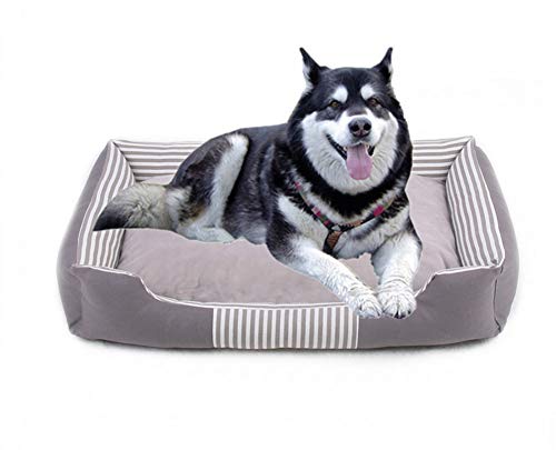 Abnehmbares waschbares Haustier-Nestbett, doppelseitig verwendbar, Plüsch-Sofa für große und mittelgroße Hunde, waschbar, warm, verbessert den Schlaf, bequem von SOAI