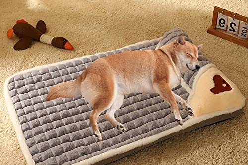 SOAI Plüsch Haustierbett, Weich und Bequem, Orthopädische Hundematte aus Memory-Schaum, Rutschfestes Hundebett mit Reißverschluss, Leicht zu Reinigen SOAI Plüsch Haustierbett, Weich und Bequem, Orthopädische Hundematte aus Memory-Schaum, Rutschfestes Hundebett mit Reißverschluss, Leicht zu Reinigen von SOAI