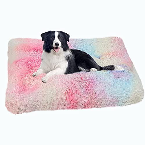 SOAI XXL Flauschige Hundesofa,Orthopädisches Hundebett Hunde,Hundekissen Hunde Waschebar,Anti-Rutsch Hundekorb,Hundebett für Mittelgroße Große Hunde und Katzen(94x63cm) von SOAI