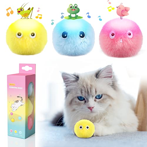 SOARFLY Interaktives Plüsch Katzenspielzeug Bälle, Interaktives Katzenspielzeug, Katzenball mit Geräusch, Katzenminze Ball SOARFLY Interaktives Plüsch Katzenspielzeug Bälle, Interaktives Katzenspielzeug, Katzenball mit Geräusch, Katzenminze Ball von SOARFLY