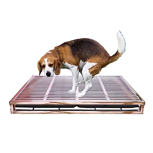 Geräumige Große Hundetoilette, Edelstahl-Toilettenschubladen-Katzentoilette Mit 2 Tabletts, For Das Training Von Haustieren Im Innen- Und Außenbereich, Anti-Tritt-Spritzurin, Große Hunde-Töpftoilette, Geräumige Große Hundetoilette, Edelstahl-Toilettenschubladen-Katzentoilette Mit 2 Tabletts, For Das Training Von Haustieren Im Innen- Und Außenbereich, Anti-Tritt-Spritzurin, Große Hunde-Töpftoilette, von SOBS