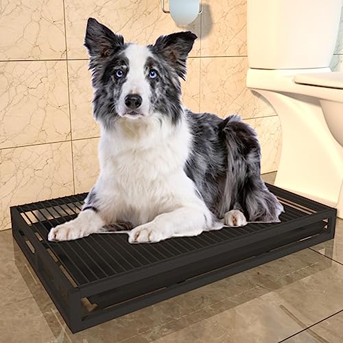 Hundetoilette Mit Schubladenablage For Das Töpfchentraining For Kleine/große Hunde Im Innen- Und Außenbereich, Hundetoilette Aus Metall Ist Ein Komplettes Töpfchensystem, Pinkelkissenhalter For Hunde, von SOBS