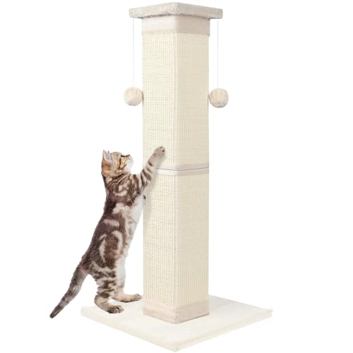 SOCATER Katzenkratzbaum 33 Zoll Natur Sisal Katzenkratzbaum für Indoor Katzen, Großer Katzenkratzer Schützen Sie Ihre Möbel, für Alle Rassen SOCATER Katzenkratzbaum 33 Zoll Natur Sisal Katzenkratzbaum für Indoor Katzen, Großer Katzenkratzer Schützen Sie Ihre Möbel, für Alle Rassen von SOCATER