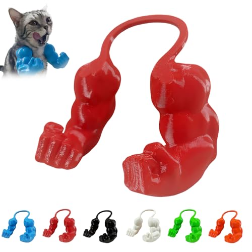 Katzenmuskelarm,Funny Cat with Muscular Arms,cat Muscle Arm,3D-gedruckte Mit Muskeln Muskel Kostüm Für Katzen,Neuheit Arm Katzen Outfit Interaktives Spielzeug Für Party Requisiten-C von SOCLING