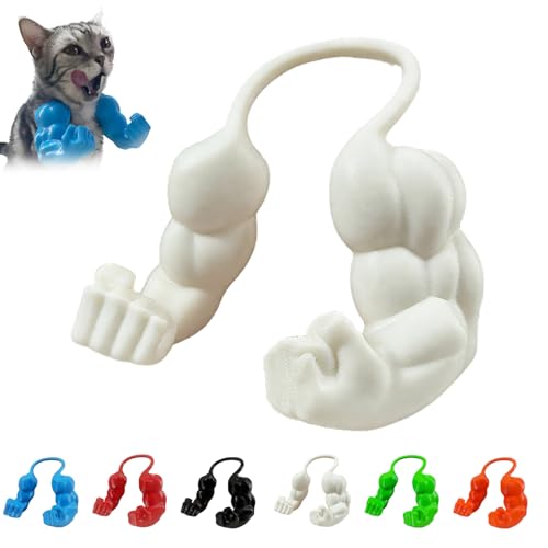 Katzenmuskelarm,Funny Cat with Muscular Arms,cat Muscle Arm,3D-gedruckte Mit Muskeln Muskel Kostüm Für Katzen,Neuheit Arm Katzen Outfit Interaktives Spielzeug Für Party Requisiten-E von SOCLING