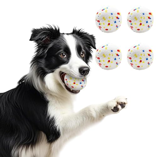 4er-Pack Hundebälle, Tennisball-Spielzeug, Hundespielzeug für aggressive Kauer, langlebiges Zahnen, Kauspielzeug, Wasserspielzeug, Apportierbälle für große, mittelgroße und kleine Hunde und Welpen 4er-Pack Hundebälle, Tennisball-Spielzeug, Hundespielzeug für aggressive Kauer, langlebiges Zahnen, Kauspielzeug, Wasserspielzeug, Apportierbälle für große, mittelgroße und kleine Hunde und Welpen von SOCO