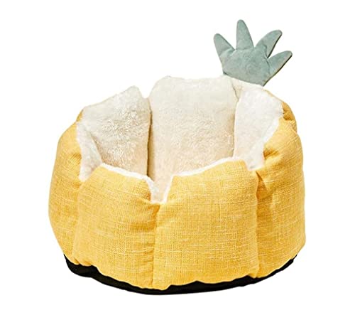 Hundekorb Hundebett Katzenbett Hundesofa Haustierbett Für Hunde Und Katzen, Weiche Ananasform, Haustierbett, Katzennest, Katzenzubehör Für Kätzchen, Welpen, Kleine Hunde Hundekörbchen Haustierbett Hundekorb Hundebett Katzenbett Hundesofa Haustierbett Für Hunde Und Katzen, Weiche Ananasform, Haustierbett, Katzennest, Katzenzubehör Für Kätzchen, Welpen, Kleine Hunde Hundekörbchen Haustierbett von SOCUY