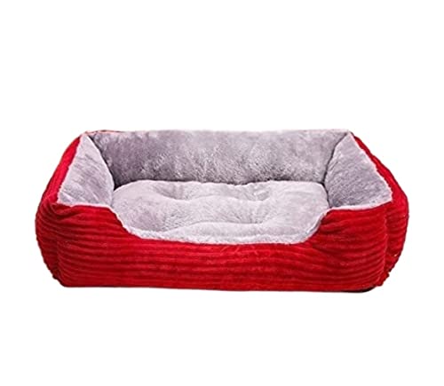 Hundekorb Hundebett Katzenbett Hundesofa Haustierbett Warme Hundehütte Im Winter Hundebett Haustierhütte Hundematte Katzenhütte Haustiernest Hundekörbchen Haustierbett (Color : C, Size : 40 * 50cm) von SOCUY