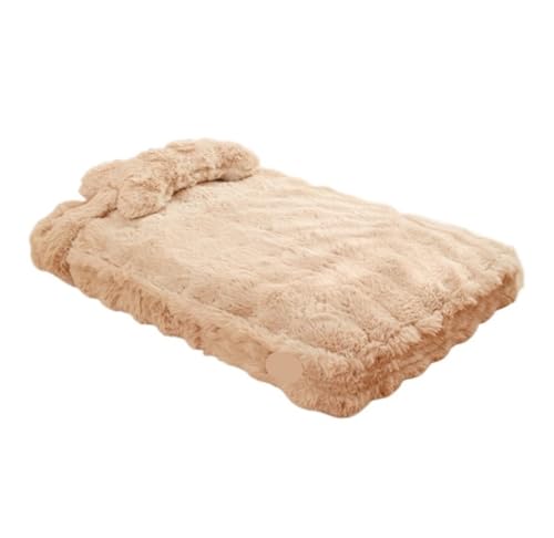 Hundekorb Hundebett Katzenbett Hundesofa Hundebett, Hundebett für große Hunde, gepolstertes Haustierbett, waschbares Hundebett mit Kissen und rutschfester Unterseite Hundekörbchen Haustierbett ( Color von SOCUY