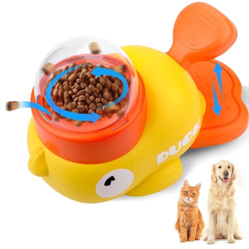 SOETDERT Entenform Interaktive Futterspender, Slow Feeder Hund Intelligenzspielzeug, 2 in 1 Hund Slow Feeder Spielzeug für Haustier Futterspender, Interaktives Spielzeug für Hunde und Katzen SOETDERT Entenform Interaktive Futterspender, Slow Feeder Hund Intelligenzspielzeug, 2 in 1 Hund Slow Feeder Spielzeug für Haustier Futterspender, Interaktives Spielzeug für Hunde und Katzen von SOETDERT