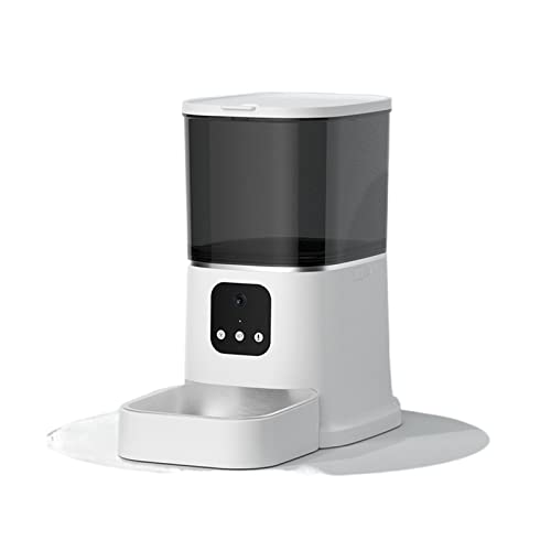 Automatik Feeder 6L Automatik Tierfutter Kamerafeder Intelligente Diktiergerät Anwendungskontrolle Uhr Fütterung Katze Hundefutterspender mit Tierschale für Hunde und Katzen (W Automatik Feeder 6L Automatik Tierfutter Kamerafeder Intelligente Diktiergerät Anwendungskontrolle Uhr Fütterung Katze Hundefutterspender mit Tierschale für Hunde und Katzen (W von SOFTTO