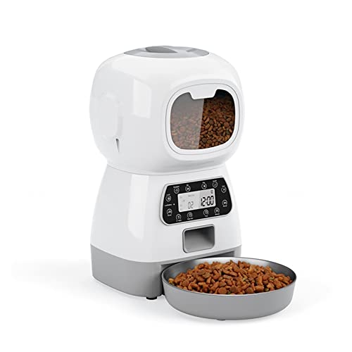 Automatische Futterautomaten Smart APP Katze Feeder Katze Timing Feeder Mit Doppel Mahlzeit Haustier Hund Futter Automatische Spender Geeignet Kleine Katzen Hunde fern Fütterung für Hunde und Katzen(B Automatische Futterautomaten Smart APP Katze Feeder Katze Timing Feeder Mit Doppel Mahlzeit Haustier Hund Futter Automatische Spender Geeignet Kleine Katzen Hunde fern Fütterung für Hunde und Katzen(B von SOFTTO