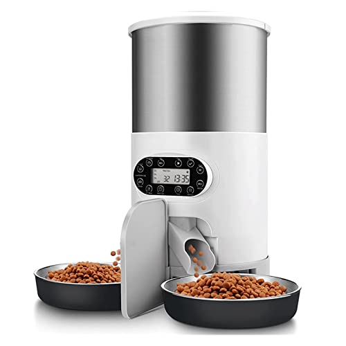 Automatische Futterautomaten Smart APP Katze Feeder Katze Timing Feeder Mit Doppel Mahlzeit Haustier Hund Futter Automatische Spender Geeignet Kleine Katzen Hunde fern Fütterung für Hunde und Katzen(A Automatische Futterautomaten Smart APP Katze Feeder Katze Timing Feeder Mit Doppel Mahlzeit Haustier Hund Futter Automatische Spender Geeignet Kleine Katzen Hunde fern Fütterung für Hunde und Katzen(A von SOFTTO