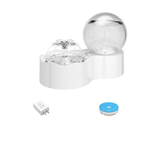 Automatische Futterspender, 2,3 l, automatischer Katzen-Wasserbrunnen mit Wasserhahn, Wasserspender, transparenter Filter, Trinker, Haustiersensor, automatischer Trinkspender für Hunde und Katzen Automatische Futterspender, 2,3 l, automatischer Katzen-Wasserbrunnen mit Wasserhahn, Wasserspender, transparenter Filter, Trinker, Haustiersensor, automatischer Trinkspender für Hunde und Katzen von SOFTTO