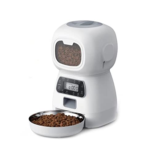 Automatischer Futterspender für Hunde und Katzen, 6 l, 3,5 l, Futterspender für Katzen und Katzen (3,5 l Futterspender, kein Stecker) von SOFTTO