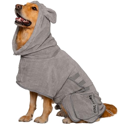 SOGGYDOGGY® UK: Luxuriöser Hunde-Trockenmantel, super saugfähiger Mikrofaser-Hundemantel mit Kapuze, schnell trocknend in Minuten, dicker und weicher Bademantel – Bad, Bräutigam und Reisen, bedeckt SOGGYDOGGY® UK: Luxuriöser Hunde-Trockenmantel, super saugfähiger Mikrofaser-Hundemantel mit Kapuze, schnell trocknend in Minuten, dicker und weicher Bademantel – Bad, Bräutigam und Reisen, bedeckt von SOGGYDOGGY