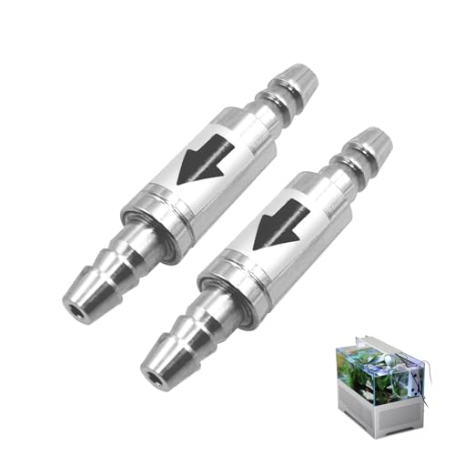 2 Stück co2 rückschlagventil Aquarium,co2 rückschlagventil,rückschlagventil Aquarium,rückschlagventil Aquarium co2 anlage,Für 4mm Luftschlauch Luftpumpe Luft Anlage Diffusor von SOGHO