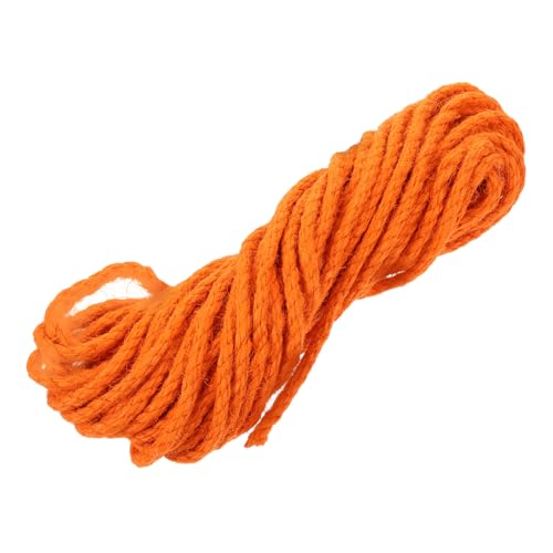 SOIMISS 1 Rolle Kletterseil für Katzen Wandkratzer für Katzen Juteseil DIY Bastelmaterial Gartendekoration Hanfseil Kratzseil für den täglichen Gebrauch DIY Katzenkratzseil Orange von SOIMISS