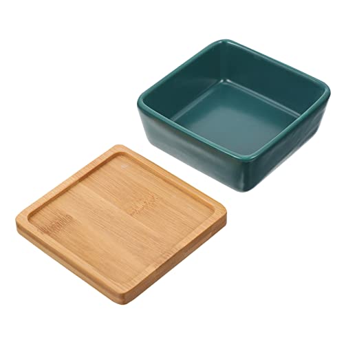 SOIMISS 1 Satz Keramischer Katzennapf mit Holzunterlage für Wasser und Futter für Katzen und Kleine Hunde SOIMISS 1 Satz Keramischer Katzennapf mit Holzunterlage für Wasser und Futter für Katzen und Kleine Hunde von SOIMISS