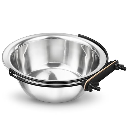 SOIMISS 1 Stück Coop-Tasse Hängende Hundenäpfe Für Erhöhte Hundenäpfe Für Große Haustierbedarf Erhöhte Hundeschale Große Hundewasserschale Nicht -Slip -hundeschalen Silver von SOIMISS