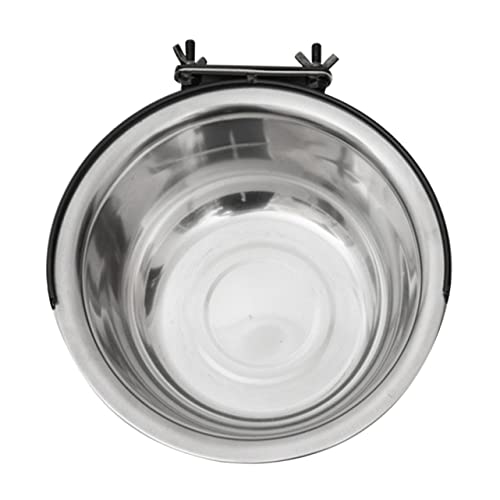 SOIMISS 1 Stück Futternapf Für Papageien Erzogen Haustiernapf Wandmontierter Hundenapf Futternapf Für Haustiere Hundenapf Für Große Hunde Hundenäpfe Wassernahrung Kapazität Hängend Silver von SOIMISS