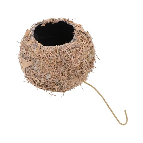 SOIMISS 1 Stück Hängende Vogelnest Vogelhausdekor Natürliche Wohnkultur aus Stroh geflochtenes Nest Baracke Vogelhaus aus Stroh Mikro-Landschaftsschmuck hängender Vogelschuppen Gras Kaffee SOIMISS 1 Stück Hängende Vogelnest Vogelhausdekor Natürliche Wohnkultur aus Stroh geflochtenes Nest Baracke Vogelhaus aus Stroh Mikro-Landschaftsschmuck hängender Vogelschuppen Gras Kaffee von SOIMISS