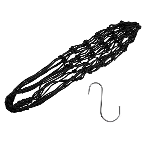 SOIMISS 1 Stück Papageien-futternetz Vogel Fütterer Papageien -käfig -fütterungsschale Hamster Vogelhäuschen Zum Aufhängen Hühnerwasser Spielzeugvögel Küken Taube Haken Aus Edelstahl Black von SOIMISS