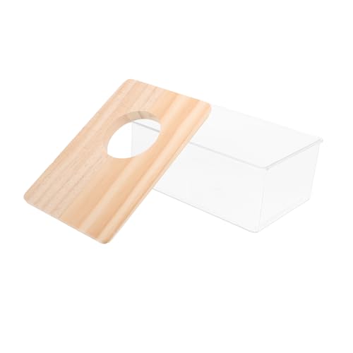 SOIMISS 1 Stück Schachtel Sandbad für Hamster klein Hamster Töpfchen Hamsterbad Ort Hamster Toilette Hamster klo badewanne Badezimmer für Hamster Badebecken für Haustiere hölzern von SOIMISS