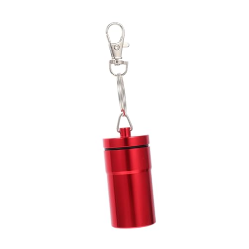 SOIMISS 1 Stück Schachtel Vogeltrainingsglas Vogelspielzeug Tragbare Vogelfutterbecher Papagei Vogelkäfig Hamster Erdnuss Vogel Fütterer Spieß Bausatz Käfige Taube Rot Aluminiumlegierung von SOIMISS