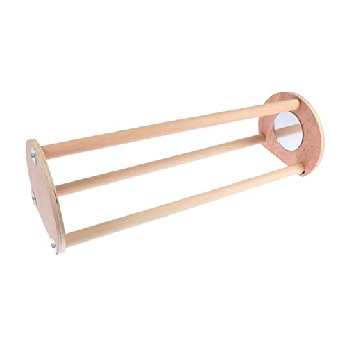 SOIMISS 1 Stück Stand Vogelkäfig Vogelfütterer Geflügel Zubehör für Hühner als Haustiere Tür holzspielzeug holzspielsachen Hühnervögel Stehen Gestell Papageienholzständer hölzern Brown von SOIMISS