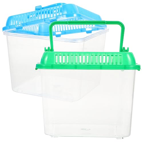 SOIMISS 1 Stück Transparent Reptilien Fütterungsbox aus Tragbarer Zuchtbehälter für Schildkröten Fische und Kleine Haustiere Sicher und Belüftet für Reptilien und SOIMISS 1 Stück Transparent Reptilien Fütterungsbox aus Tragbarer Zuchtbehälter für Schildkröten Fische und Kleine Haustiere Sicher und Belüftet für Reptilien und von SOIMISS