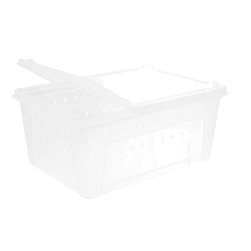 SOIMISS 1 Stück Transparente Reptilienbox Fütterungsbox aus Kunststoff für Spinnen Schlangen Schildkröten und Geckos mit Luftlöchern und Stapelbar für Haustiere SOIMISS 1 Stück Transparente Reptilienbox Fütterungsbox aus Kunststoff für Spinnen Schlangen Schildkröten und Geckos mit Luftlöchern und Stapelbar für Haustiere von SOIMISS