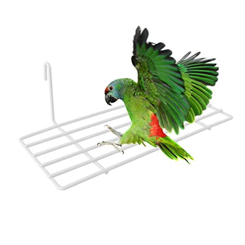 SOIMISS 1 Stück Vogelkäfigbarsch Regale Vogelkäfigständer Vogelsitzstangen Für Käfige Haustier Wanddekorationsregal Kleine Vogelplattform Vogelkäfige Papageiplattform Vogelkäfig Steht Weiß von SOIMISS
