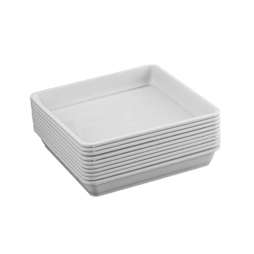 SOIMISS 10stücke Teiliges Quadratische Blumentopf-untersetzer wasserdichte Kunststoffunterlagen Für Pflanzenpflege Für Drinnen Und Draußen Weiß SOIMISS 10stücke Teiliges Quadratische Blumentopf-untersetzer wasserdichte Kunststoffunterlagen Für Pflanzenpflege Für Drinnen Und Draußen Weiß von SOIMISS