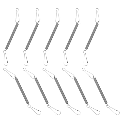SOIMISS 10 Stück Teiliges Edelstahl Federspanner für Kleintierkäfige Vielseitige Befestigungshaken zur Sicheren Fixierung von Trinkflaschen und Futterspendern Rostfrei Geeignet für SOIMISS 10 Stück Teiliges Edelstahl Federspanner für Kleintierkäfige Vielseitige Befestigungshaken zur Sicheren Fixierung von Trinkflaschen und Futterspendern Rostfrei Geeignet für von SOIMISS