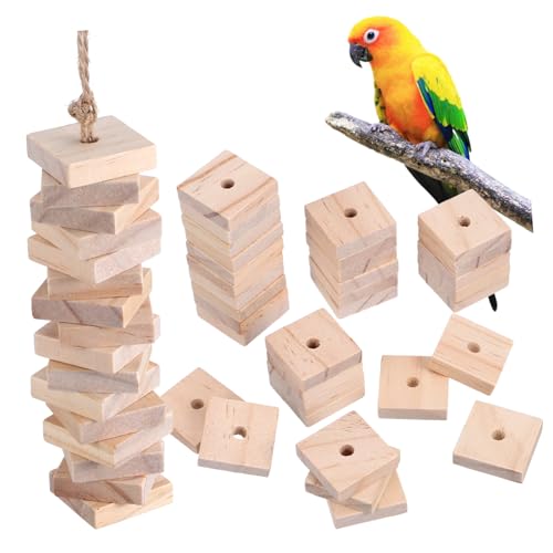 SOIMISS 100 Stück Papagei Kauspielzeug Papageienspielzeug Papageienkäfig Blockiert Vogelkäfig Vogelspielzeug Für Papageien Ara Extra Groß Netz Hölzern von SOIMISS
