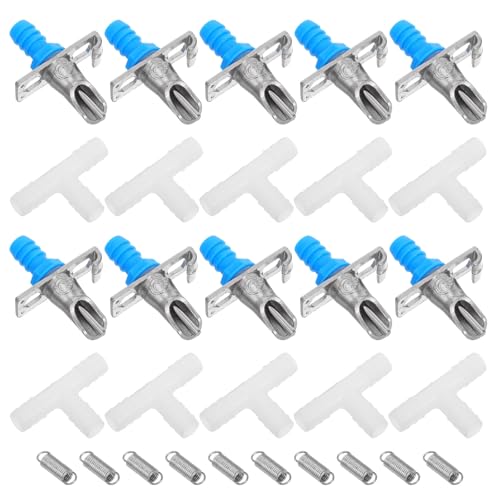 SOIMISS 10Sätze Kaninchen Wasserspender Teiliges Set mit DREI Automatischer Nippeltränke für Meerschweinchen und Chinchillas Langlebig und Installieren Hochwertige SOIMISS 10Sätze Kaninchen Wasserspender Teiliges Set mit DREI Automatischer Nippeltränke für Meerschweinchen und Chinchillas Langlebig und Installieren Hochwertige von SOIMISS