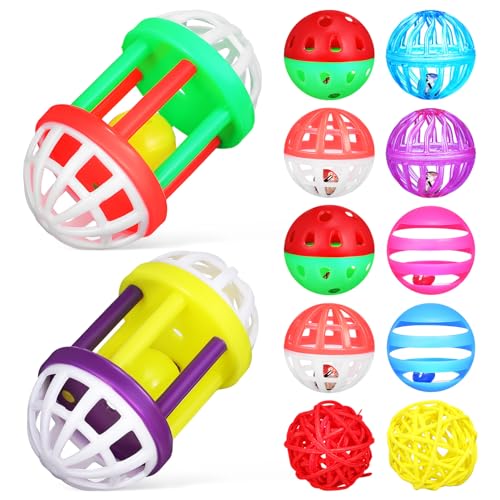 SOIMISS 12 Stück Vogel Spielzeugball Vogelball Papageienglocke Aggressionsfreigabespielzeug kleintierspielzeug wellensittiche spielsachen Papageienspielzeug Käfigzubehör Plastik SOIMISS 12 Stück Vogel Spielzeugball Vogelball Papageienglocke Aggressionsfreigabespielzeug kleintierspielzeug wellensittiche spielsachen Papageienspielzeug Käfigzubehör Plastik von SOIMISS