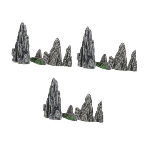 SOIMISS 12stücke Miniatur-steindekoration Für Bonsai-aquarien Zubehör Für DIY-mikrolandschaften Fischtank-felsen Landschaftsgestaltungsornamente von SOIMISS