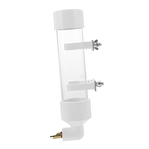 SOIMISS 1Pc Automatischer Trinkbrunnen Automatischer Futterspender Papagei Automatischer Wassertrinker Papagei Wasserspender Vogeltränke Wasserspender Für Vögel Transparenter Kunststoff von SOIMISS